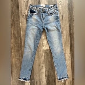 Frame Denim Le Skinny de Jeanne Crops